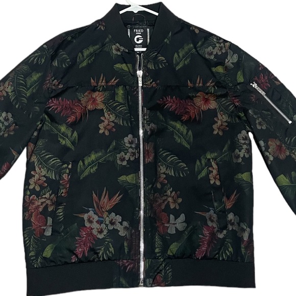 Fried Denim NYC Jacket Floral Bomber. XL - Picture 4 of 5